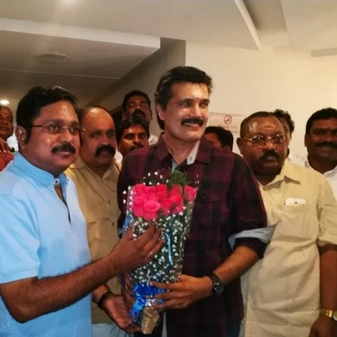 `தினகரன் ஒரு நல்ல மக்கள் தலைவர்!’ - அ.ம.மு.க-வில் இணைந்த நடிகர் ரஞ்சித் நெகிழ்ச்சி
