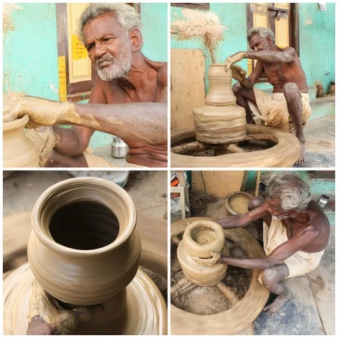 "மருதநாயகம்ல நடிச்சேன் தம்பி!" - கதைகள் பல சொல்லும் பானைக்காரத் தாத்தா
