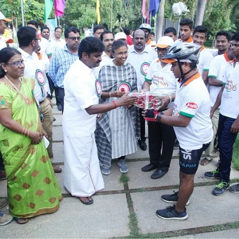 உணவுப் பாதுகாப்பை வலியுறுத்தும் சைக்கிள் பேரணி - சென்னை வந்தடைந்தது!