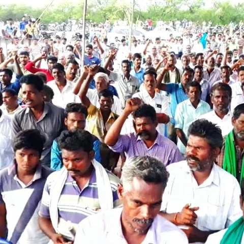 `உயிரே போனாலும் ஒருபிடி மண்ணைக்கூட தரமாட்டோம்’ - என்.எல்.சி-க்கு எதிராகக் கொதித்த அய்யாக்கண்ணு!