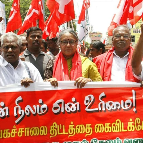 பசுமைச் சாலை திட்டத்தை எதிர்த்து நடைப்பயணம்! கே.பாலகிருஷ்ணன் உட்பட 1000 பேர் கைது