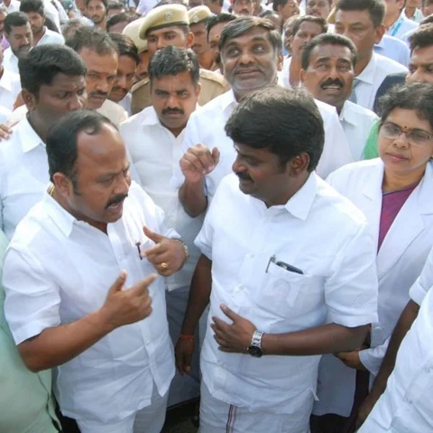 ‘அரசு விழாவில் பெயர் புறக்கணிப்பு!’ - அமைச்சர்களிடம் வாக்குவாதம் செய்த தி.மு.க எம்.எல்.ஏ