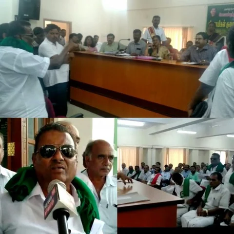 `யானை செத்தா தப்பு இல்ல.. எங்க உசுரு போகுது..!’ - ஆட்சியர் அலுவலகத்தை அதிர வைத்த கோவை விவசாயிகள்