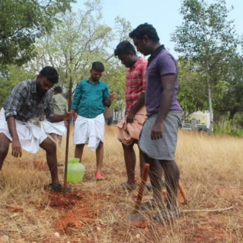 வீரர்கள் நினைவாக மரக்கன்றுகள் - அனைவரையும் நெகிழச்செய்த அரசு இசைக்கல்லூரி மாணவர்கள்!