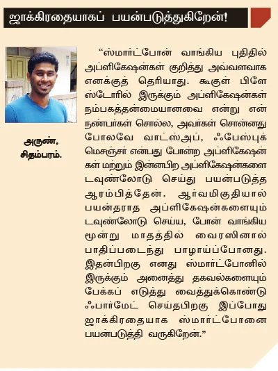 ஸ்மார்ட்போன்: தகவல் திருடும் போலி ஆப்ஸ்கள்!