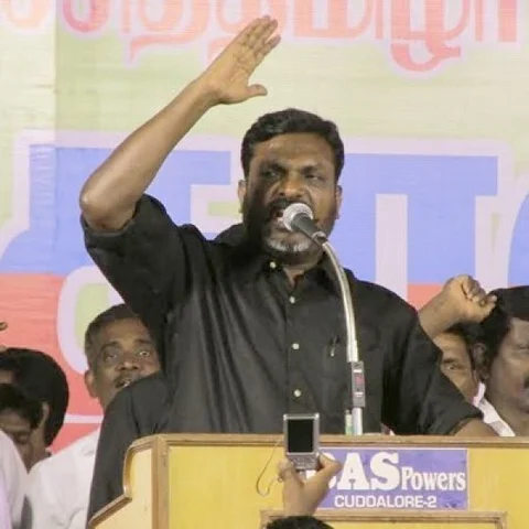 திருமாவளவனைச் சீண்டுகிறாரா துரைமுருகன்? - திருக்குறள் உதாரணத்தைச் சுட்டிக் காட்டிய வன்னியரசு