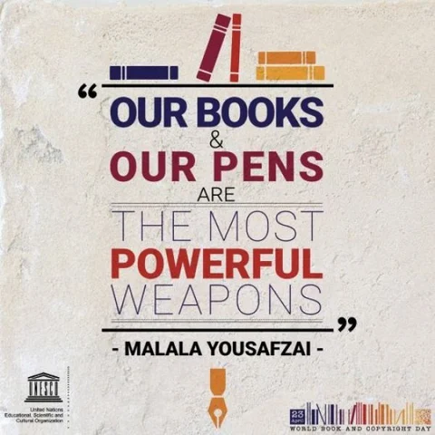 துப்பாக்கியைவிட பெரிய ஆயுதம் புத்தகம்! #WorldBookDay