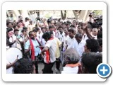 சென்னை வந்த ஆ.ராசாவுக்கு தொண்டர்களின் வரவேற்பு...