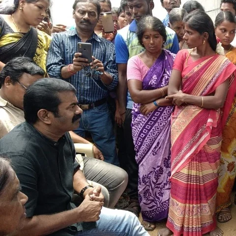 சேலம் எட்டு வழிச் சாலை விவகாரம்..! விவசாயிகளிடம் கருத்துக் கேட்ட சீமான் கைது
