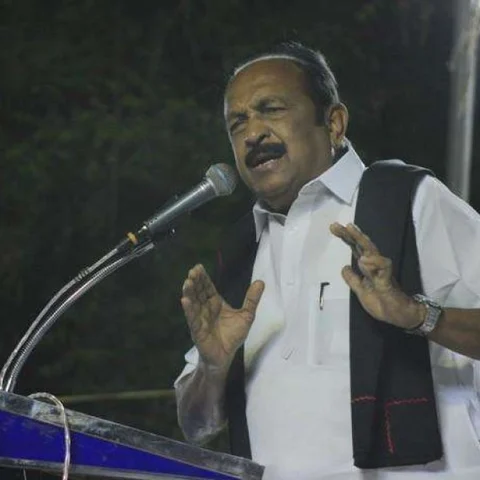 `இந்தத் தேர்தலோடு எல்லாம் முடிவுறப்போகுது'- திருப்பூரில் தகித்த வைகோ