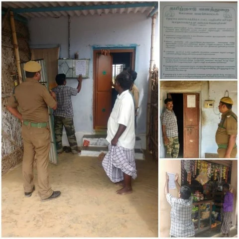 இரவில் யாரும் வெளியில் வராதீங்க! - வீடுவீடாக எச்சரிக்கும் வனத்துறை