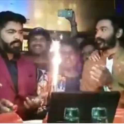 சிம்பு பிறந்தநாள் கொண்டாட்டத்தில் தனுஷ் -முகநூலில் வீடியோ பகிர்ந்த யுவன்! #HappyBirthdaySTR