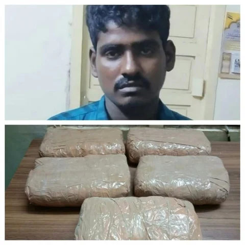 இலங்கைக்குக் கஞ்சா கடத்த முயன்ற முன்னாள் தாசில்தார் கைது..!
