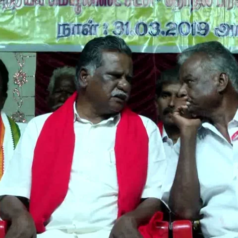 `எத்தனை சோதனைகளும் நடத்துங்க, வெற்றி எங்களுக்குத்தான்!'- திருமாவளவனுக்கு ஆதரவு திரட்டிய முத்தரசன்