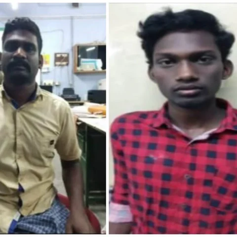 `கோயிலில் வைத்து பூஜை செய்தால் சொத்து பெருகும்!' - பெண் குரலில் பேசி நகை, பணம் பறித்த 2 பேர் கைது