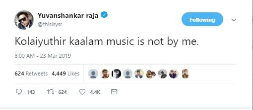 “அந்த படத்துக்கு நான் இசையமைக்கவில்லை” - யுவன் சங்கர் ராஜா