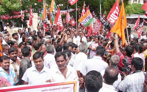 தமிழகம் முழுவதும் ஓரணியில் திரண்ட அனைத்து கட்சி தொழிலாளர்கள் (படங்கள்)