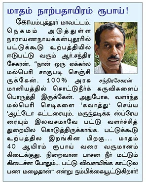 'மல்பெரி பயிரிடுங்கள்... மாத வருமானம் பெற்றிடுங்கள்!’