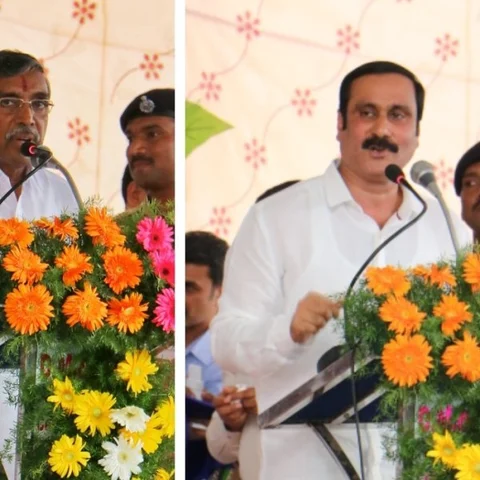 தருமபுரி விழா மேடையில் அமைச்சர் கே.பி.அன்பழகன் - அன்புமணி முரண்பட்ட பேச்சு!