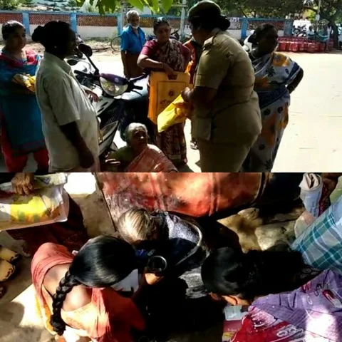 பொங்கல் பரிசு வாங்க அலைமோதிய கூட்டம் - கோவையில் மயக்கம் போட்ட மூதாட்டிகள்!