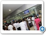 சென்னை வந்த ஆ.ராசாவுக்கு தொண்டர்களின் வரவேற்பு...