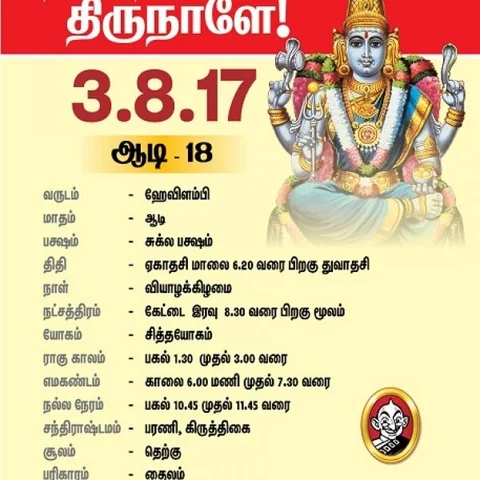 தினம் தினம் திருநாளே! - தினப் பலன் ஆகஸ்ட் - 3