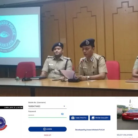 போக்குவரத்து விதிமீறுபவர்களைக் கண்காணிக்கும் `Police Eye' ஆண்ட்ராய்டு செயலி! - கோவை போலீஸின் அசத்தல் முயற்சி
