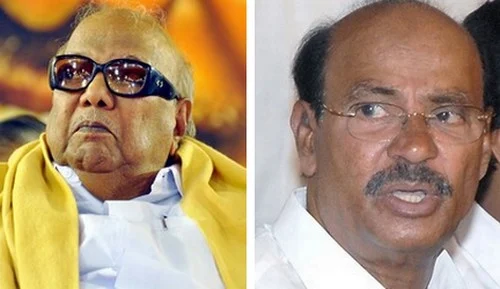 பா.ம.க. நிறுவனர் ராமதாசின் உடல் நலம் விசாரித்தார் கருணாநிதி