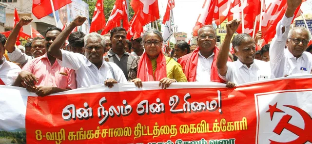 பசுமைச் சாலை திட்டத்தை எதிர்த்து நடைப்பயணம்! கே.பாலகிருஷ்ணன் உட்பட 1000 பேர் கைது