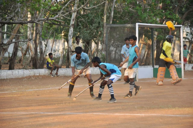மாவட்டங்களுக்கிடையேயான ஹாக்கி போட்டி: சென்னை அணி வெற்றி (படங்கள்)