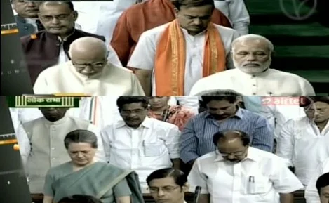 முண்டேவுக்கு இரங்கல்: 16வது மக்களவை முதல் கூட்டம் ஒத்திவைப்பு! (படங்கள்)
