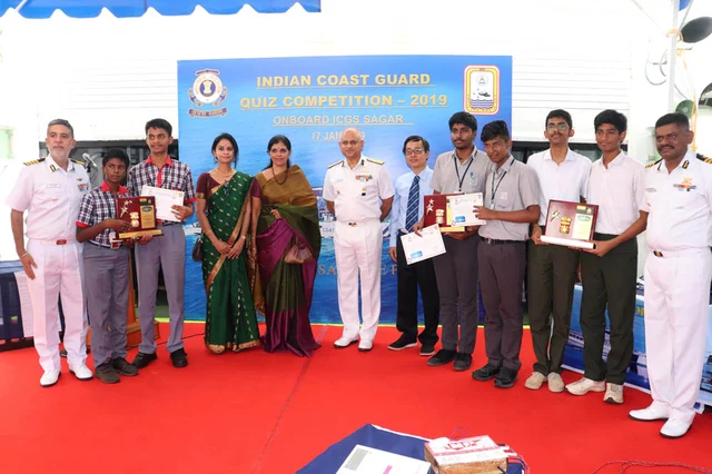 கடற்படைக் கப்பலில் நடைபெற்ற வினாடி-வினா போட்டி! - கலக்கிய சுட்டீஸ்