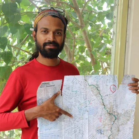 குழந்தைகள் பாதுகாப்புக்காக, 3350 கி.மீ சைக்கிளில் பரப்புரை செய்யும் நரேஷ்குமார்