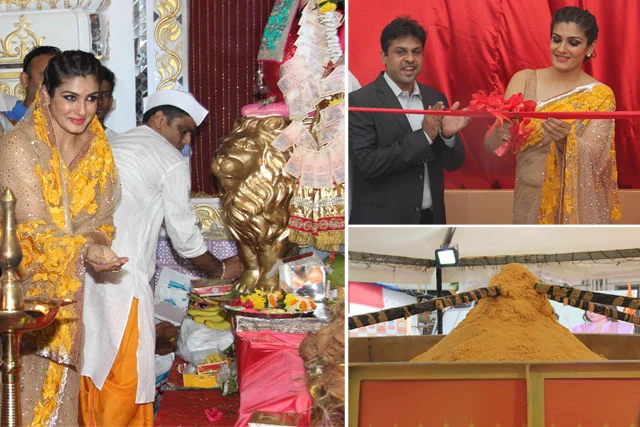 உலகின் மிகப்பெரிய லட்டு...திறந்து வைத்தார் ஆளவந்தான் நாயகி ரவீனா டாண்டன்!