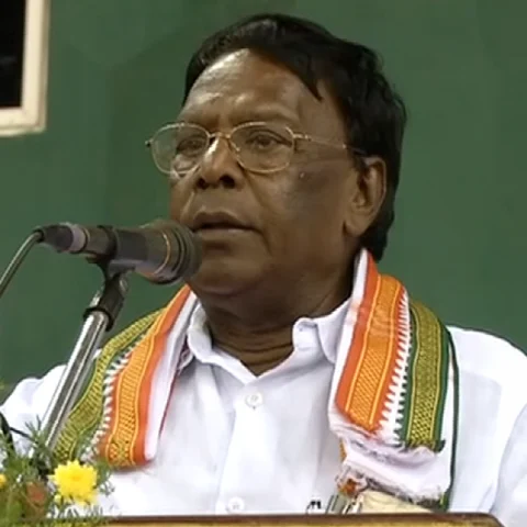 "பிரேமலதா விஜயகாந்த் தரம்தாழ்ந்த அரசியல்வாதி!" - புதுச்சேரி முதல்வர் நாராயணசாமி விமர்சனம்