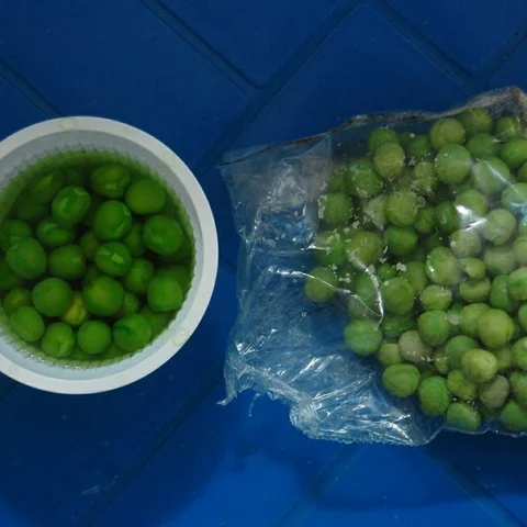 சாயம் வெளுத்த பச்சைப்பட்டாணி..! நிறத்துக்காக சாயம் சேர்க்கப்பட்டதா..?