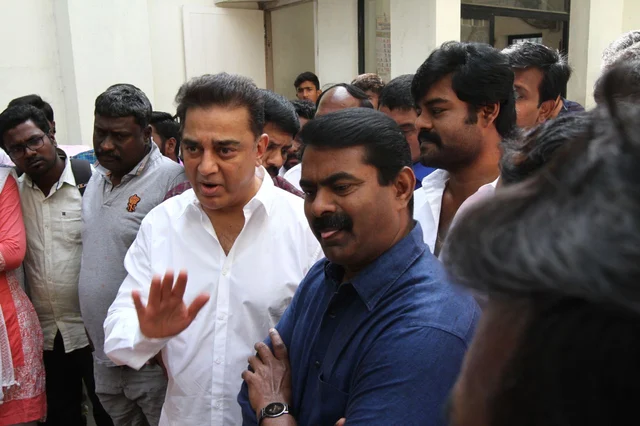 `நாங்கதான் ஆளணும்' - ரஜினி குறித்த கேள்விக்கு கமல் முன்பு அதிர்ந்த சீமான்