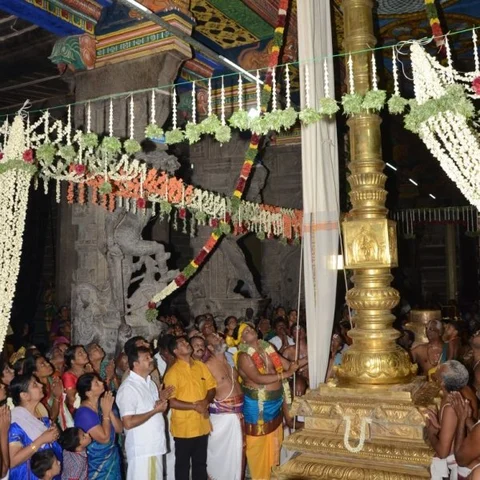 ஸ்ரீவில்லிபுத்தூர் ஆண்டாள் கோயில் பங்குனித் திருக்கல்யாண திருவிழா கொடியேற்றம்!