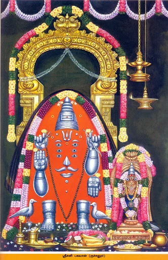 சனீஸ்வரர் சிலை மீது தேங்காய் உடைத்த பக்தர் கம்பி எண்ணுகிறார்