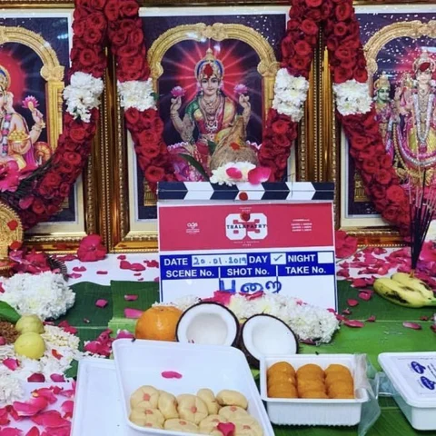 பிரம்மாண்டமாக நடந்த `விஜய் 63’ படப்பூஜை - தயாரிப்பு நிறுவனம் வெளியிட்ட வீடியோ!