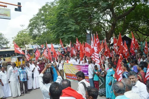 தமிழகம் முழுவதும் ஓரணியில் திரண்ட அனைத்து கட்சி தொழிலாளர்கள் (படங்கள்)