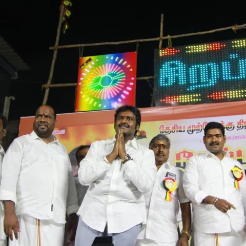 ``தேர்தலுக்கு முன்கூட்டியே விஜயகாந்த் வருவார்!" - தொண்டர்களை உற்சாகப்படுத்திய விஜய பிரபாகரன்