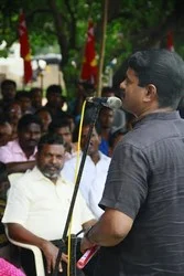 கில்ட் தயாரிப்பாளர் சங்க விவகாரம்: தமிழர் எழுச்சி இயக்கம் ஆர்ப்பாட்டம்!