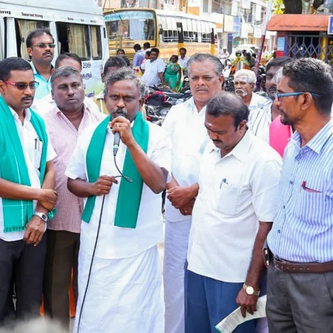 ``மோடி அரசை அகற்றுவதே கனவு'' - தூத்துக்குடியில் பி.ஆர்.பாண்டியன் பேச்சு!