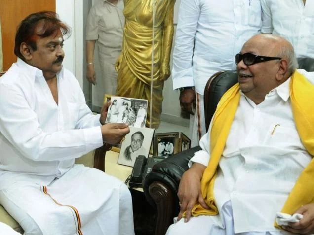 விஜயகாந்த் ஏன் கருணாநிதி, வைகோ, பி.ஜே.பிக்கு தேவைப்படுகிறார்? - தி.மு.க. சர்வே சொல்லும் உண்மை!