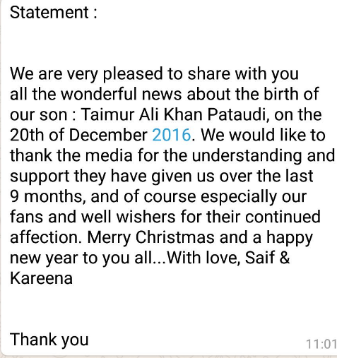 பிறந்தவுடன் ட்ரென்டாகிவிட்ட ’Taimur Ali Khan’