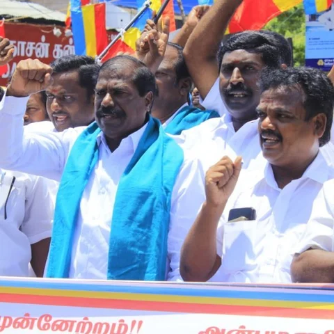 ``கடைமடைக்கு தண்ணீர் வராததுக்கு மத்திய, மாநில அரசுகளின் சதியே காரணம்" -ஜி.கே.மணி சாடல்!