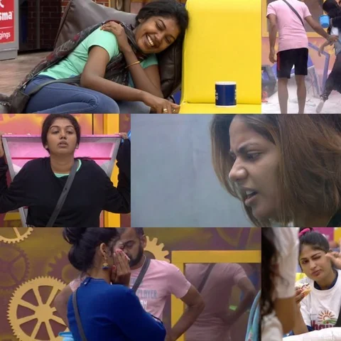 ஐஸ்வர்யா... யாஷிகாகிட்டதான் நீங்க உஷாரா இருக்கனும்! #BiggBossTamil2