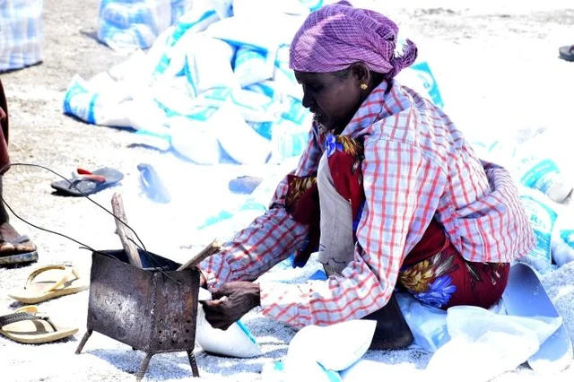 ``உப்பை பாக்கெட் போட்டு 5 மூட்டை உயரம் அடுக்கினா 4 ரூபா கூலி" கோடியக்கரை உப்பள பெண்கள்!