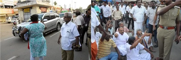 டிராபிக் ராமசாமியுடன் அ.தி.மு.க.வினர் மோதல்: ஸ்ரீரங்கத்தில் பரபரப்பு!